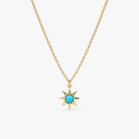 Turquoise Sun Necklace