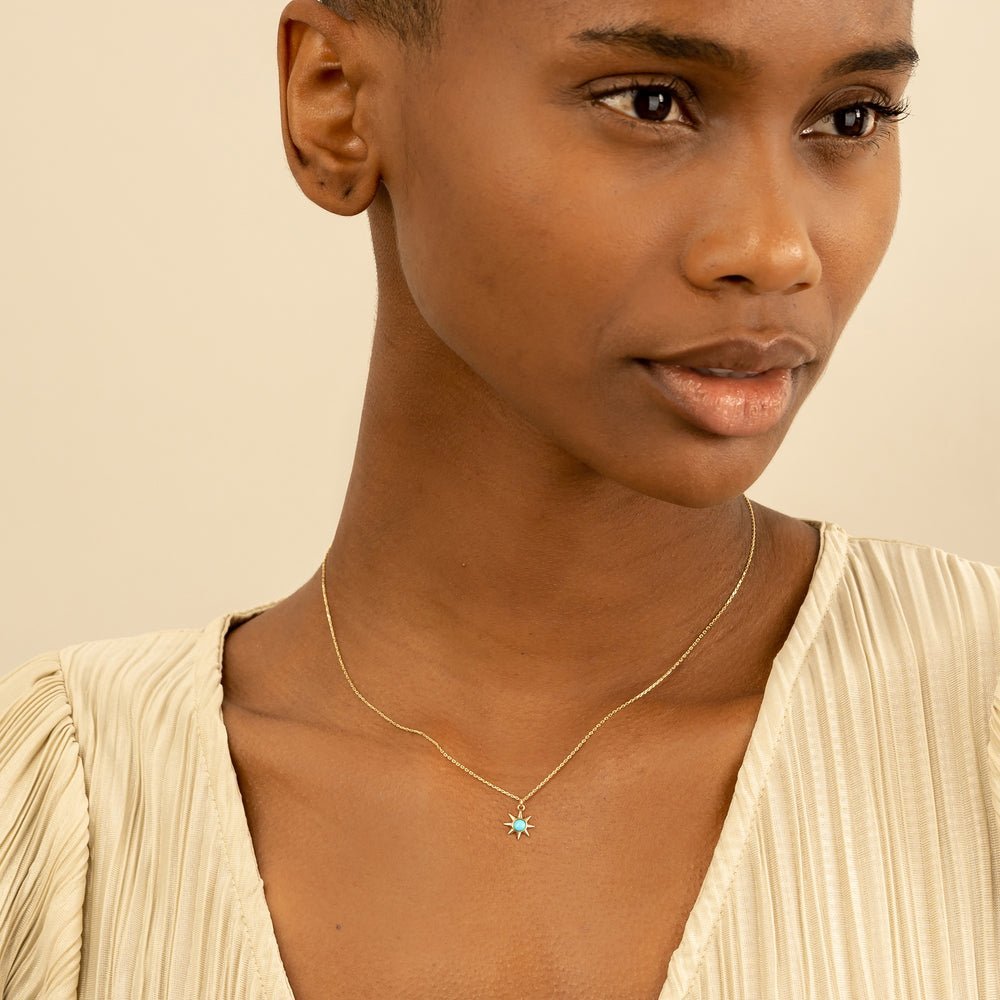 Turquoise Sun Necklace