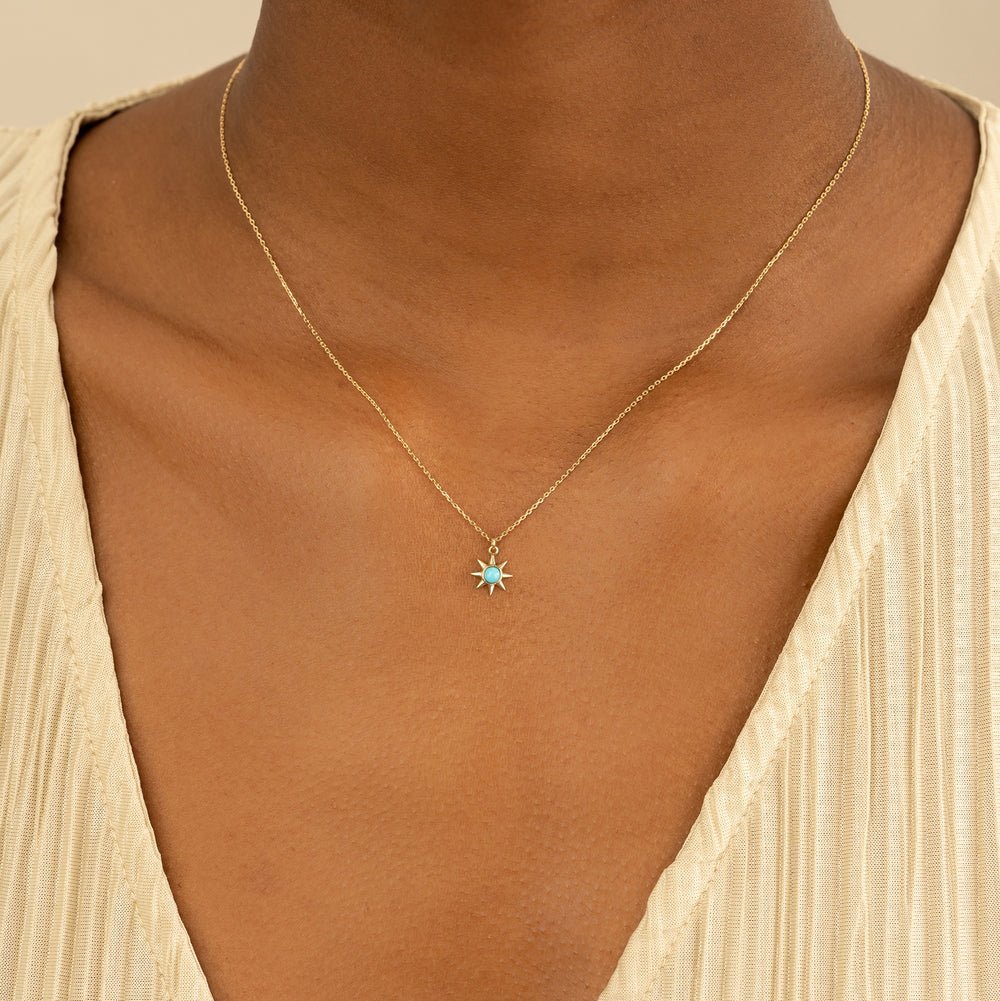 Turquoise Sun Necklace